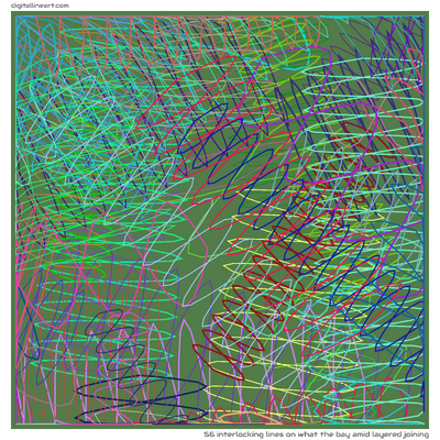56 Interlocking Lines in What the Bay amid Layered Joining
