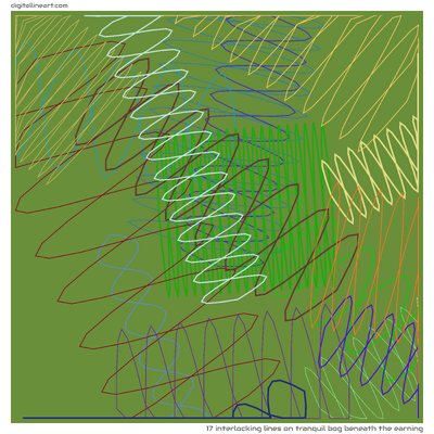17 Interlocking Lines in Tranquil Bog beneath the Earning