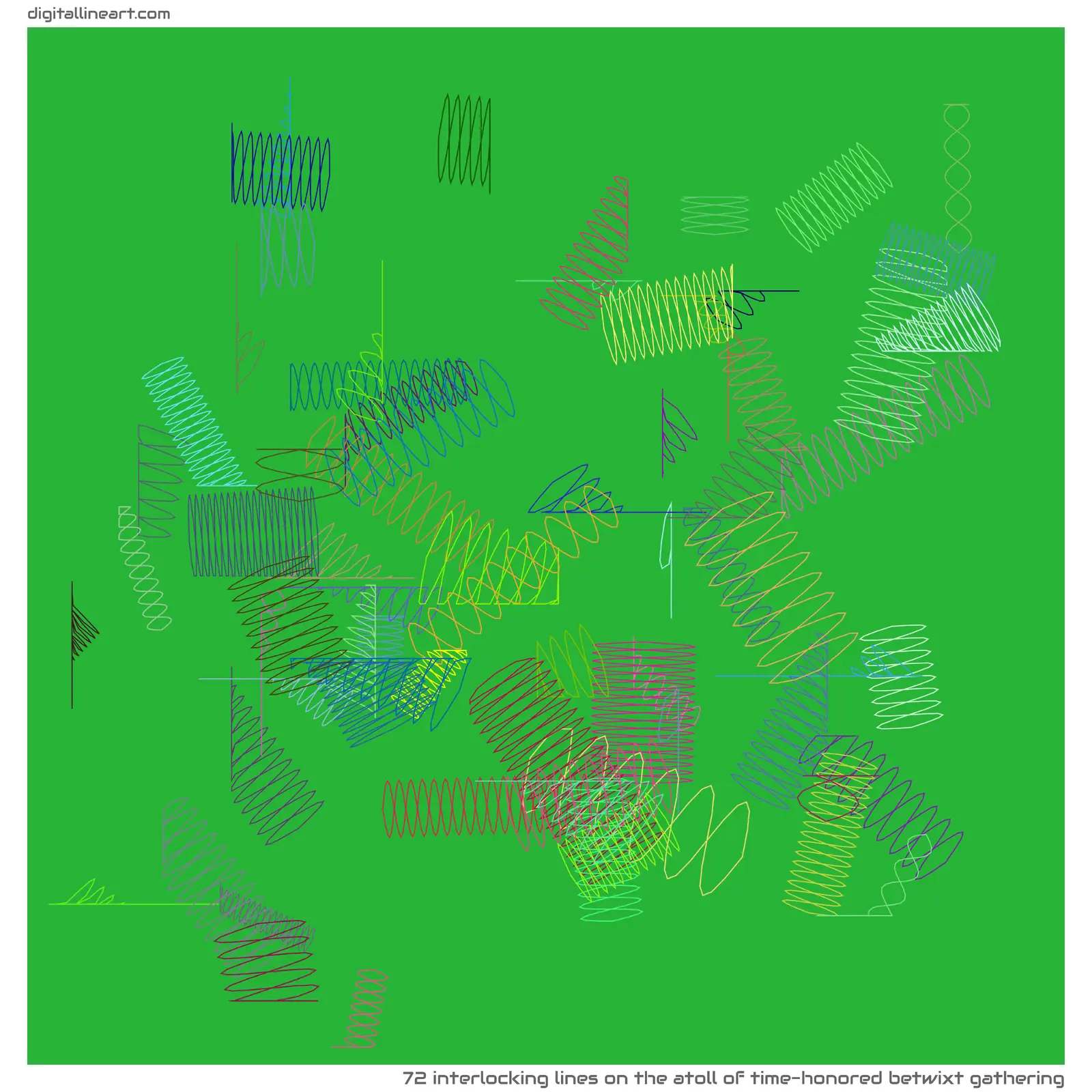 The Atoll of Time-honored betwixt Gathering — 72 interlocking lines