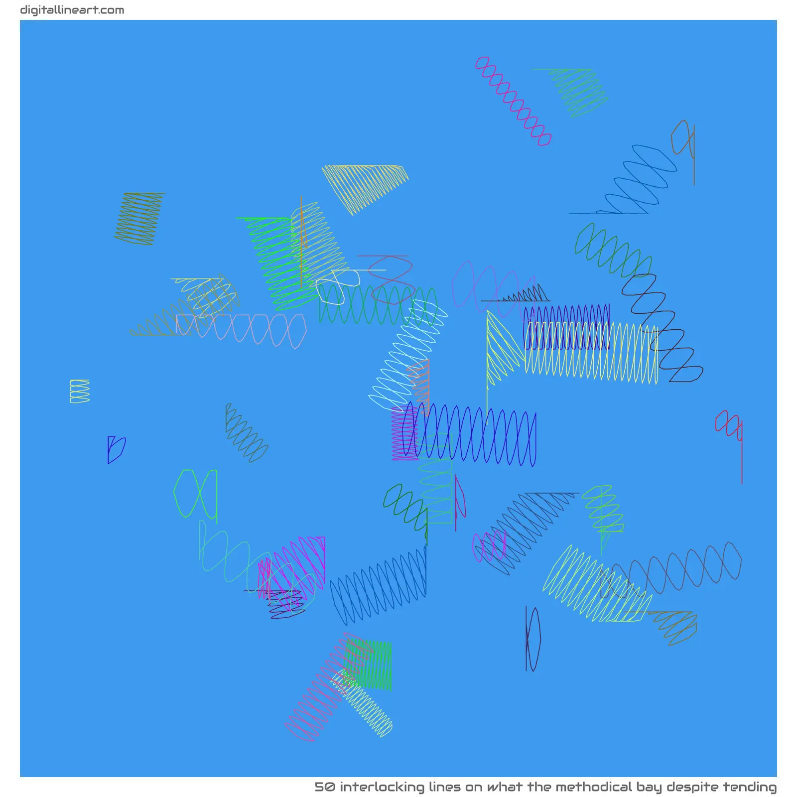 What the Methodical Bay despite Tending — 50 interlocking lines