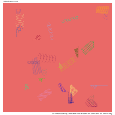 The Breath of Delicate on Twinkling — 25 interlocking lines