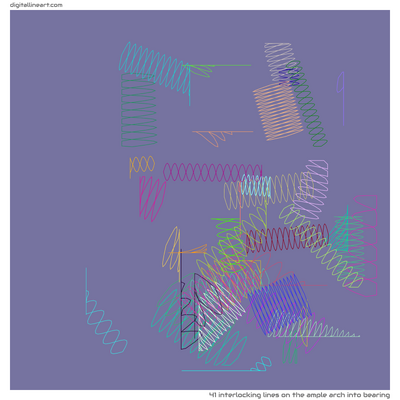 The Ample Arch into Bearing — 41 interlocking lines