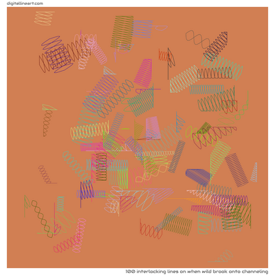 When Wild Brook onto Channeling — 100 interlocking lines