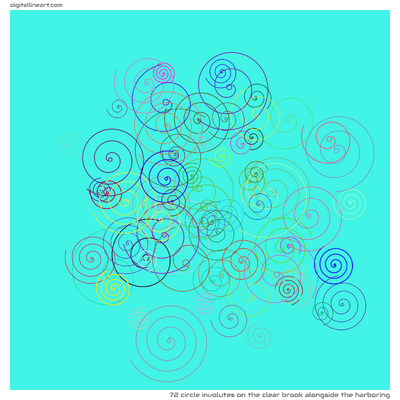 The Clear Brook alongside the Harboring — 72 circle involutes