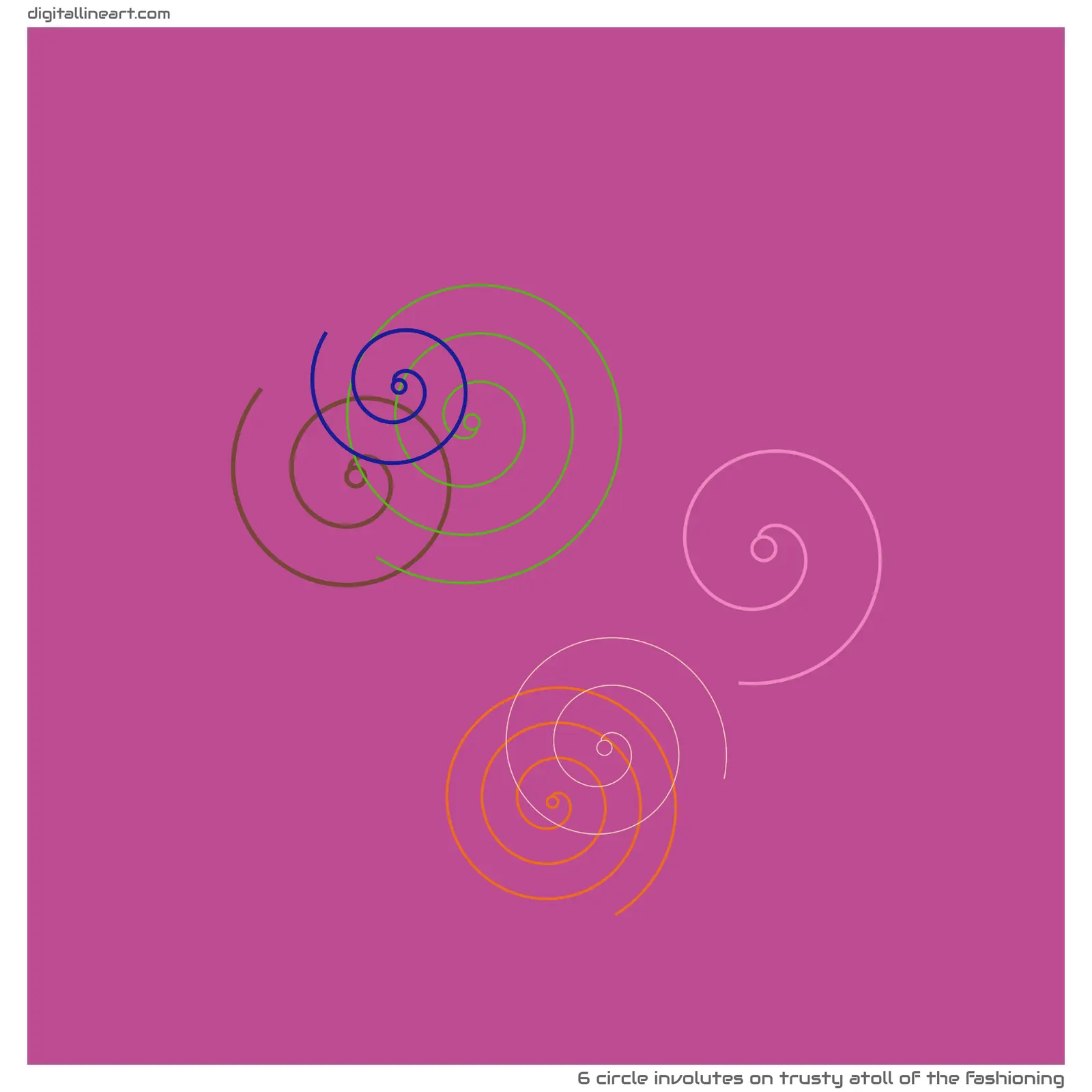 Trusty Atoll of the Fashioning — 6 circle involutes