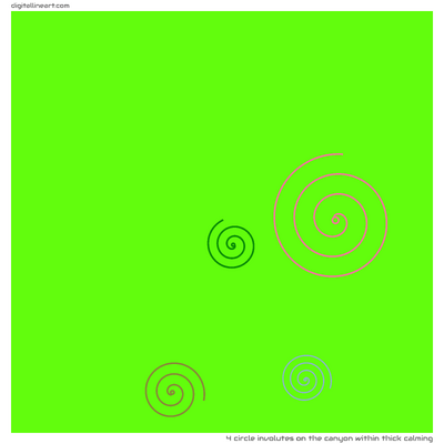 The Canyon within Thick Calming — 4 circle involutes