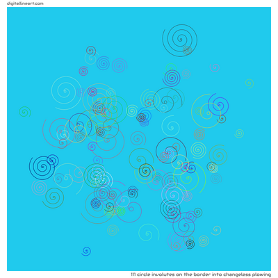 The Border into Changeless Plowing — 111 circle involutes