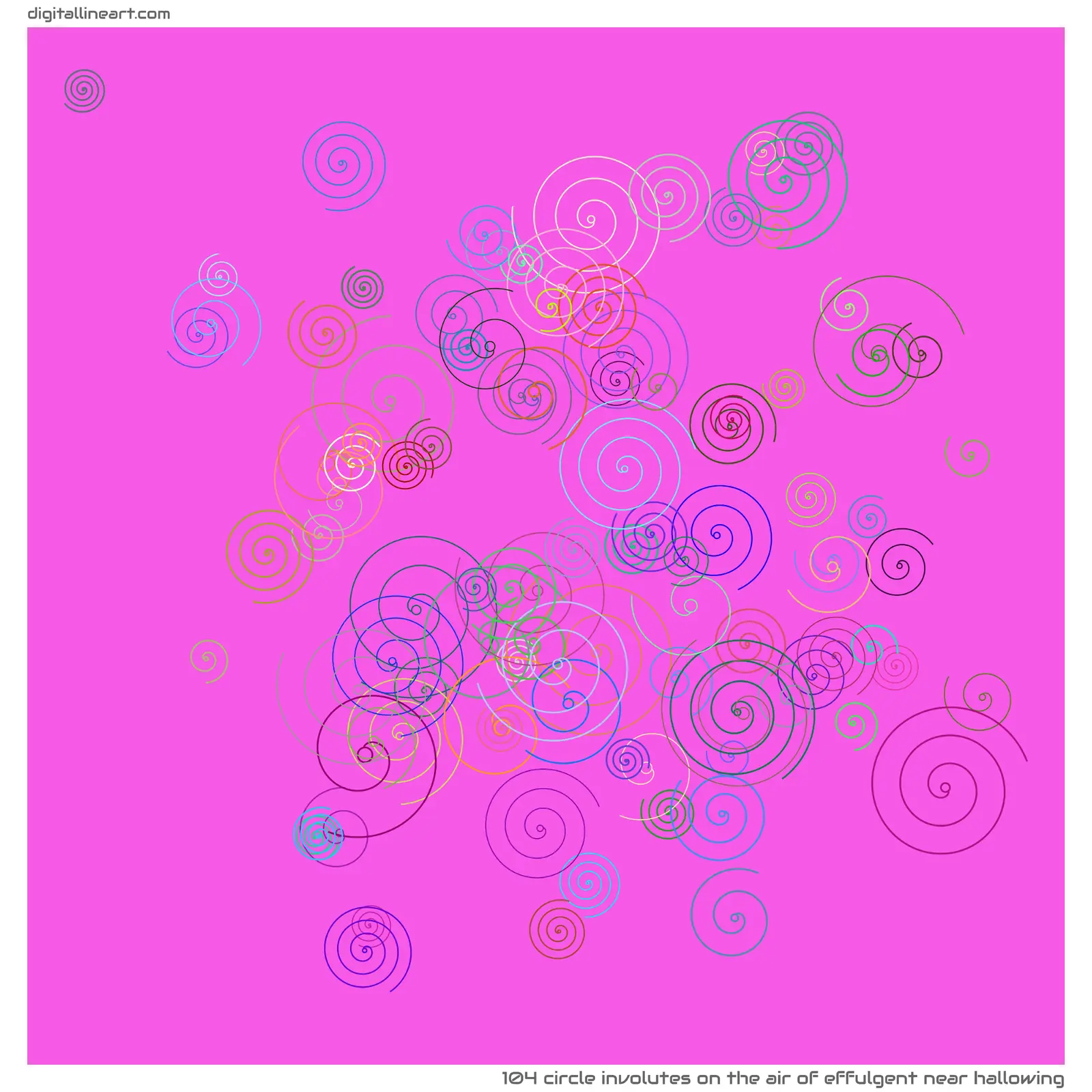 The Air of Effulgent near Hallowing — 104 circle involutes