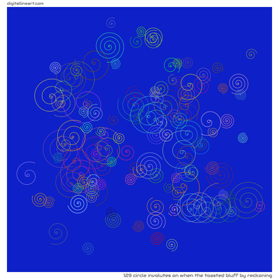 When the Toasted Bluff by Reckoning — 129 circle involutes