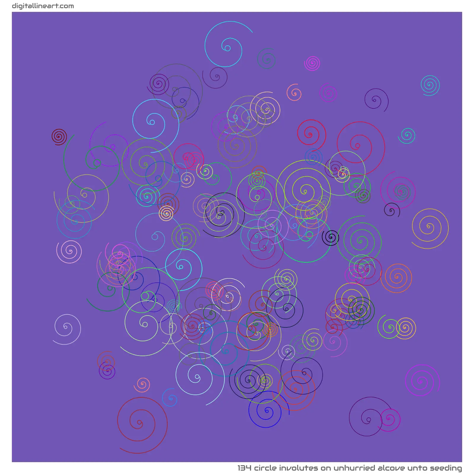 Unhurried Alcove unto Seeding — 134 circle involutes