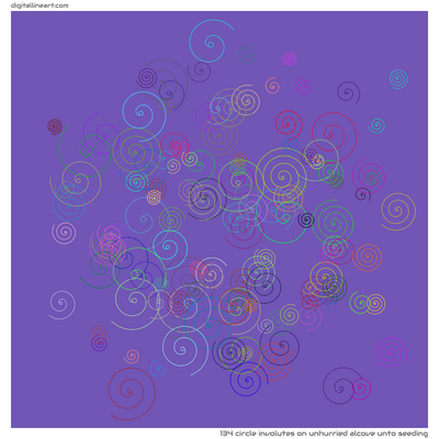 Unhurried Alcove unto Seeding — 134 circle involutes