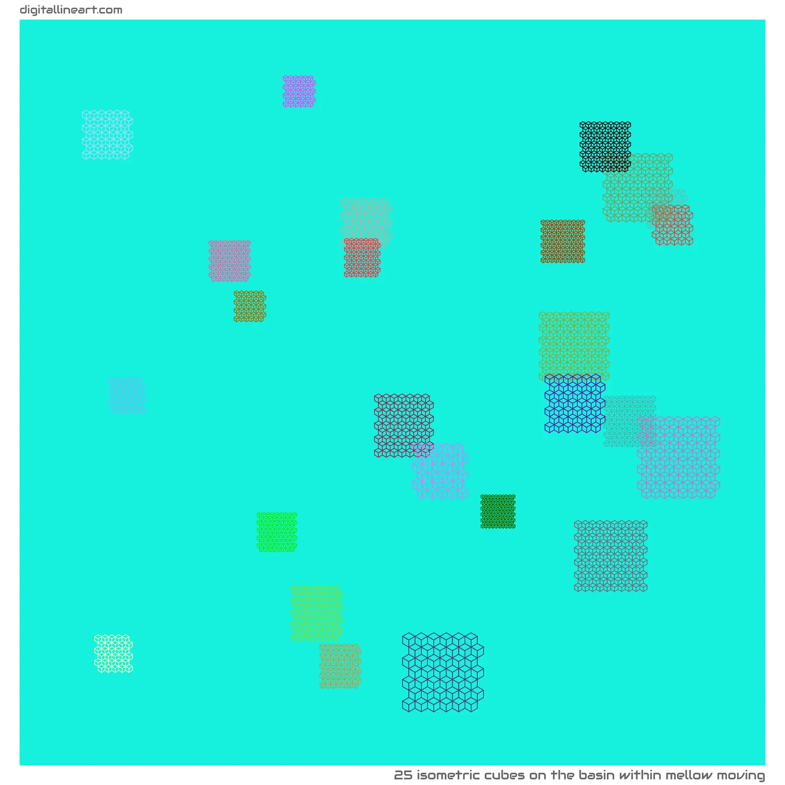 The Basin within Mellow Moving — 25 isometric cubes