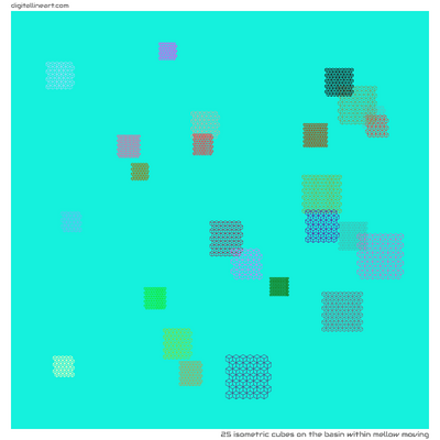 The Basin within Mellow Moving — 25 isometric cubes