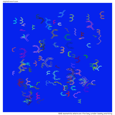 The Bay under Loamy Working — 100 isometric stairs