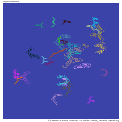 When the Reflective Bay outside Depositing — 28 isometric stairs