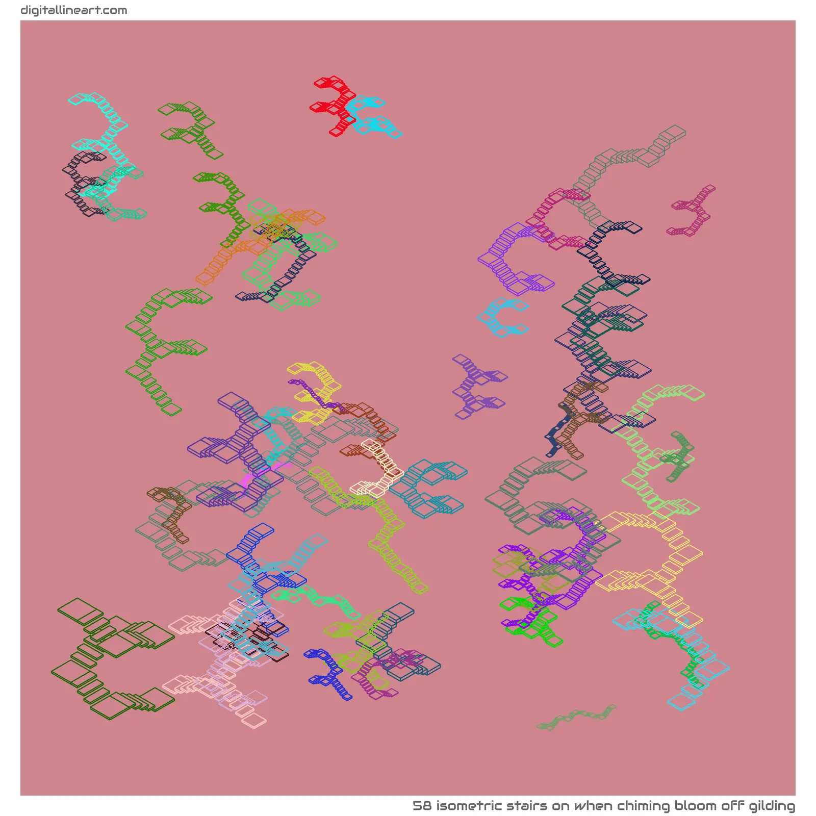 When Chiming Bloom off Gilding — 58 isometric stairs