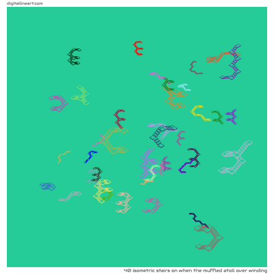 When the Muffled Atoll over Winding — 40 isometric stairs