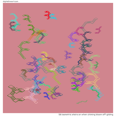 When Chiming Bloom off Gilding — 58 isometric stairs