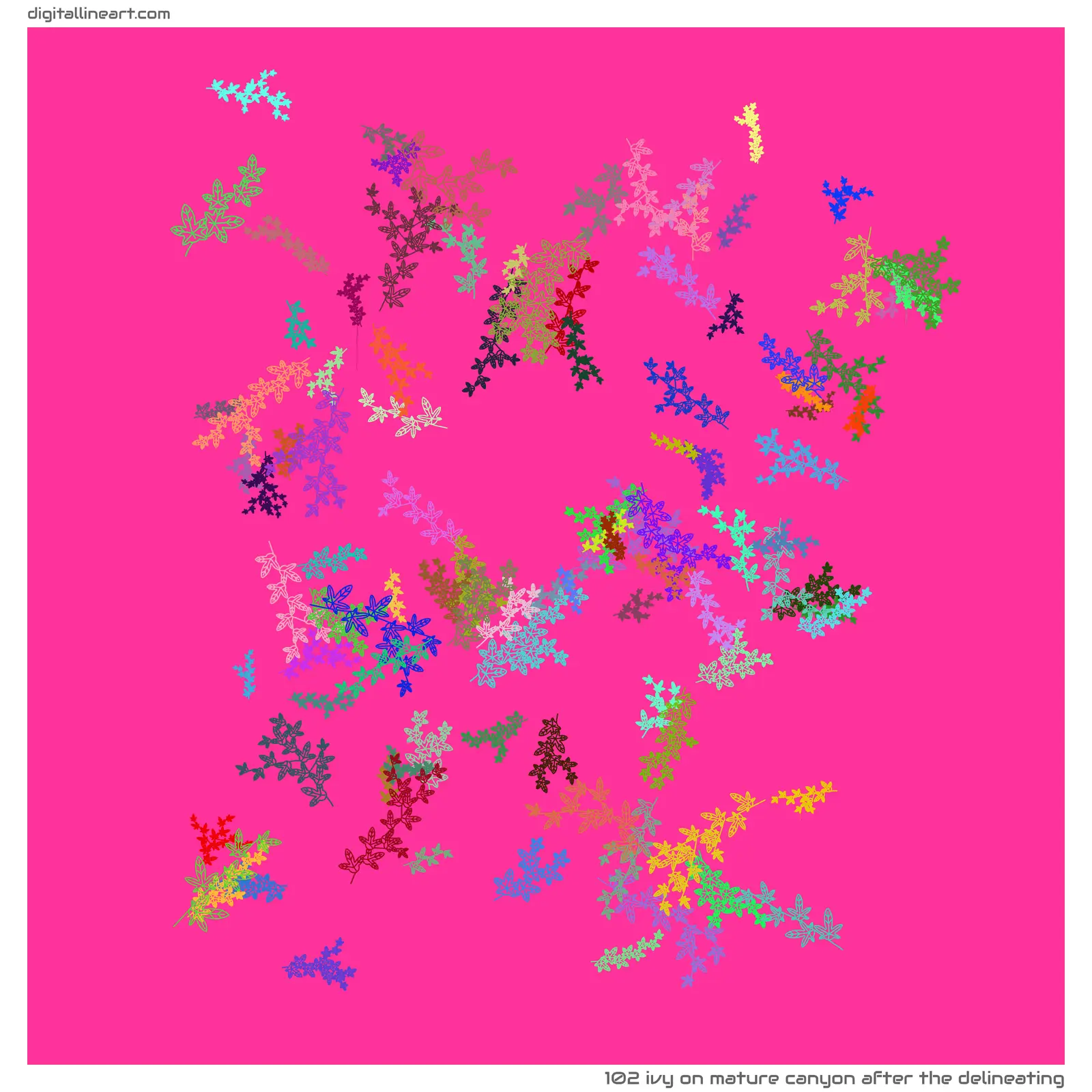 Mature Canyon after the Delineating — Ivy, 102 elements