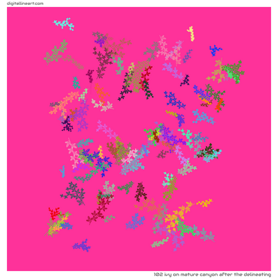 Mature Canyon after the Delineating — Ivy, 102 elements