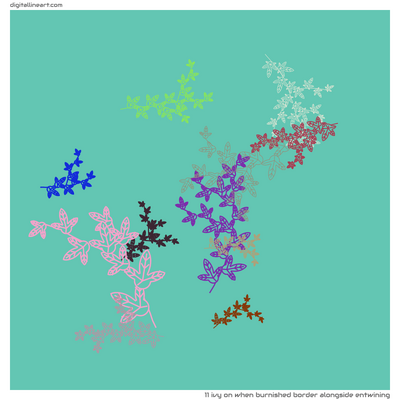 When Burnished Border alongside Entwining — Ivy, 11 elements