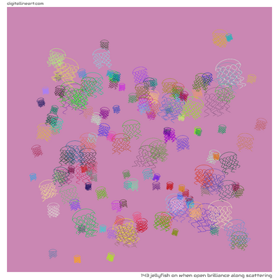 When Open Brilliance along Scattering — Jellyfish, 143 elements