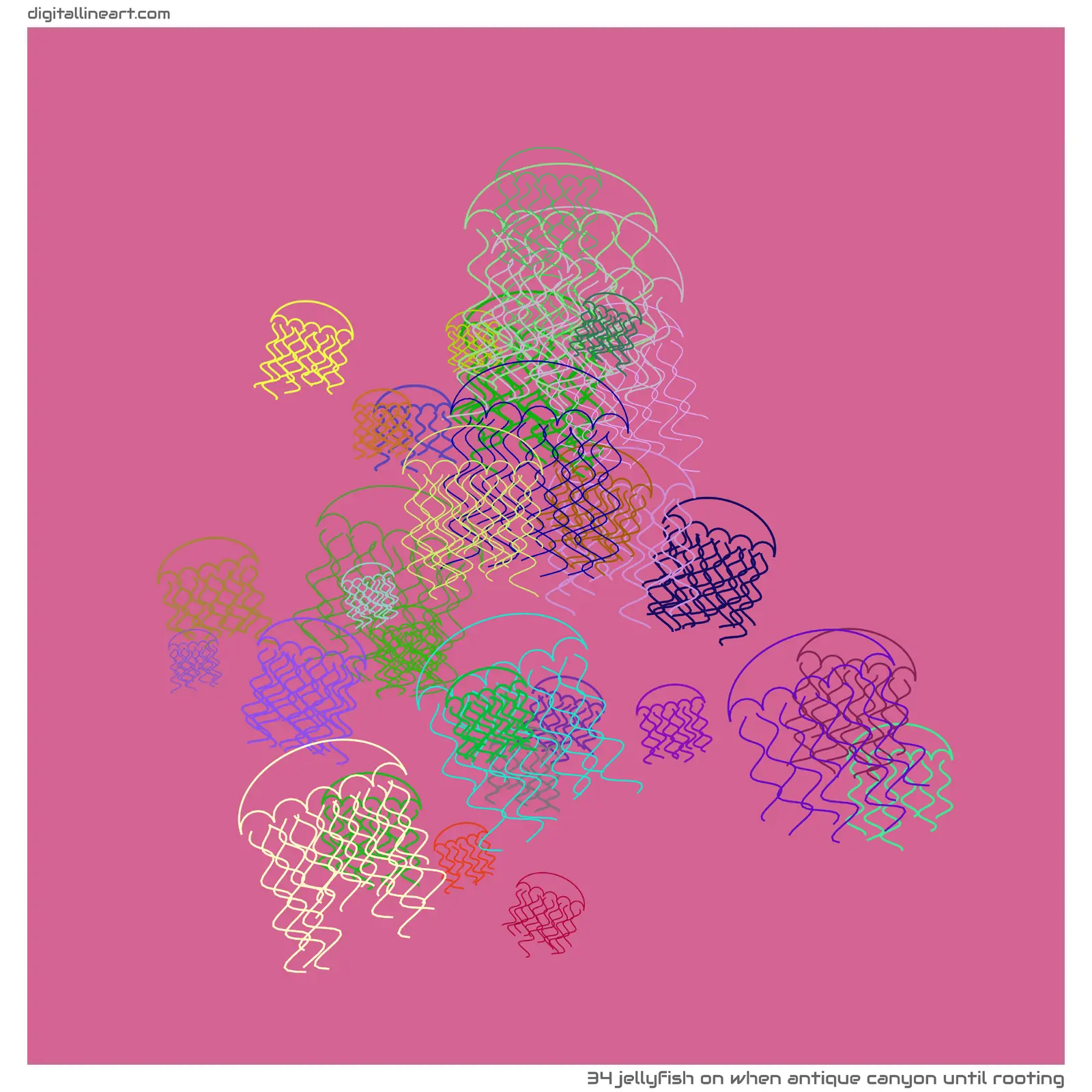 When Antique Canyon until Rooting — Jellyfish, 34 elements