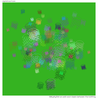 Well-worn Basin between the Knitting — Jellyfish, 108 elements
