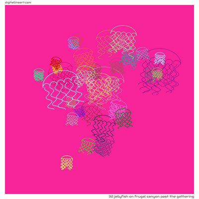 Frugal Canyon past the Gathering — Jellyfish, 32 elements
