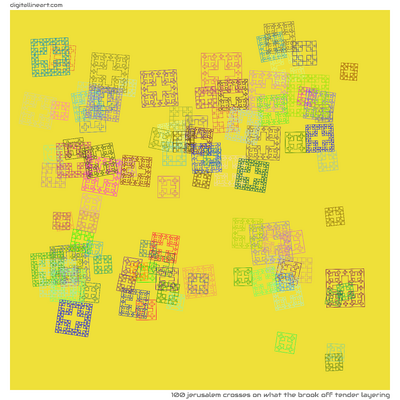 What the Brook off Tender Layering — 100 jerusalem crosses
