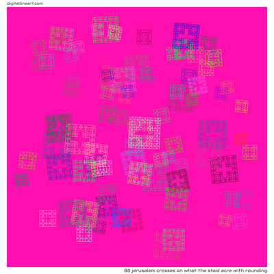 What the Staid Acre with Rounding — 88 jerusalem crosses