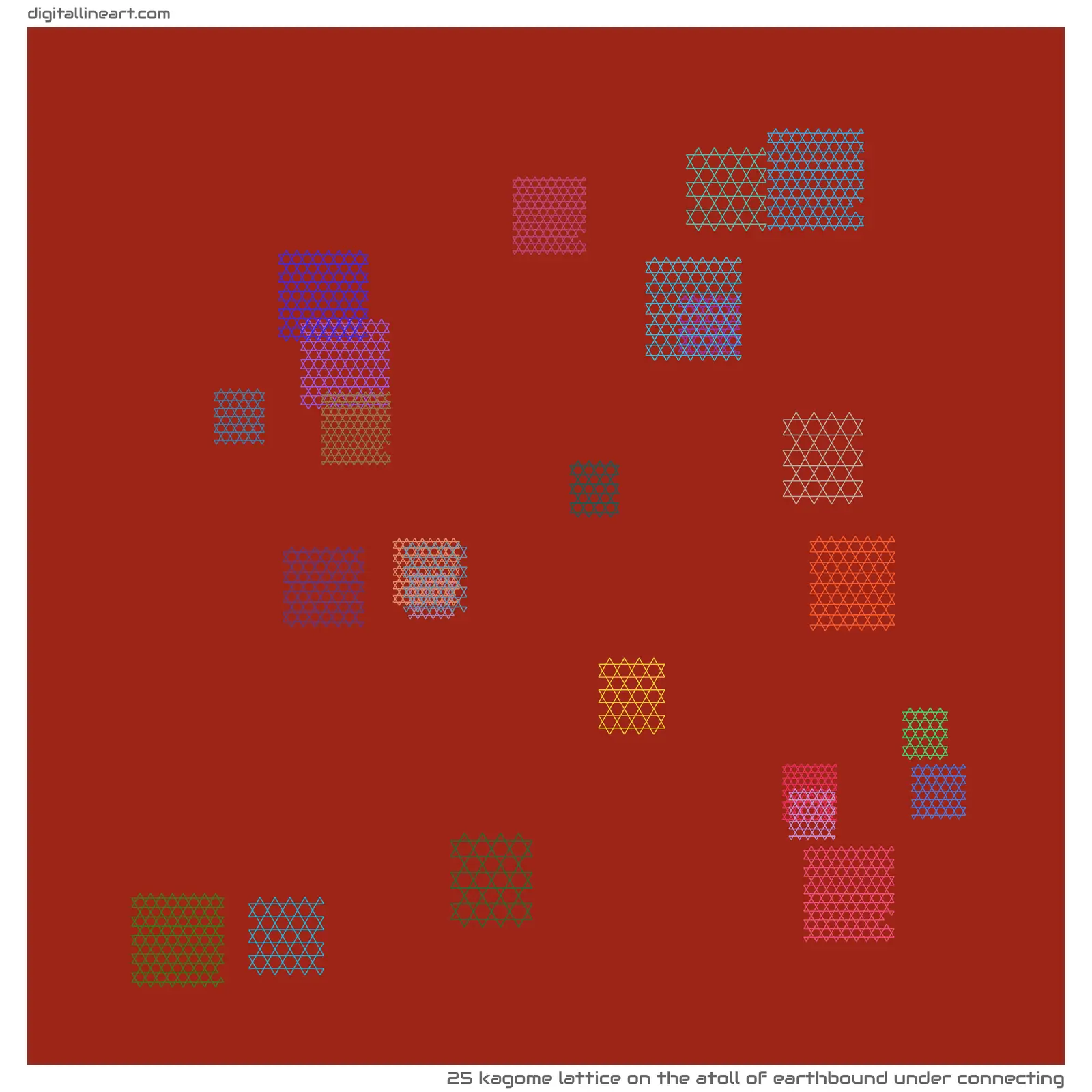 The Atoll of Earthbound under Connecting — Kagome Lattice, 25 elements
