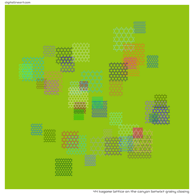 The Canyon betwixt Grainy Closing — Kagome Lattice, 44 elements
