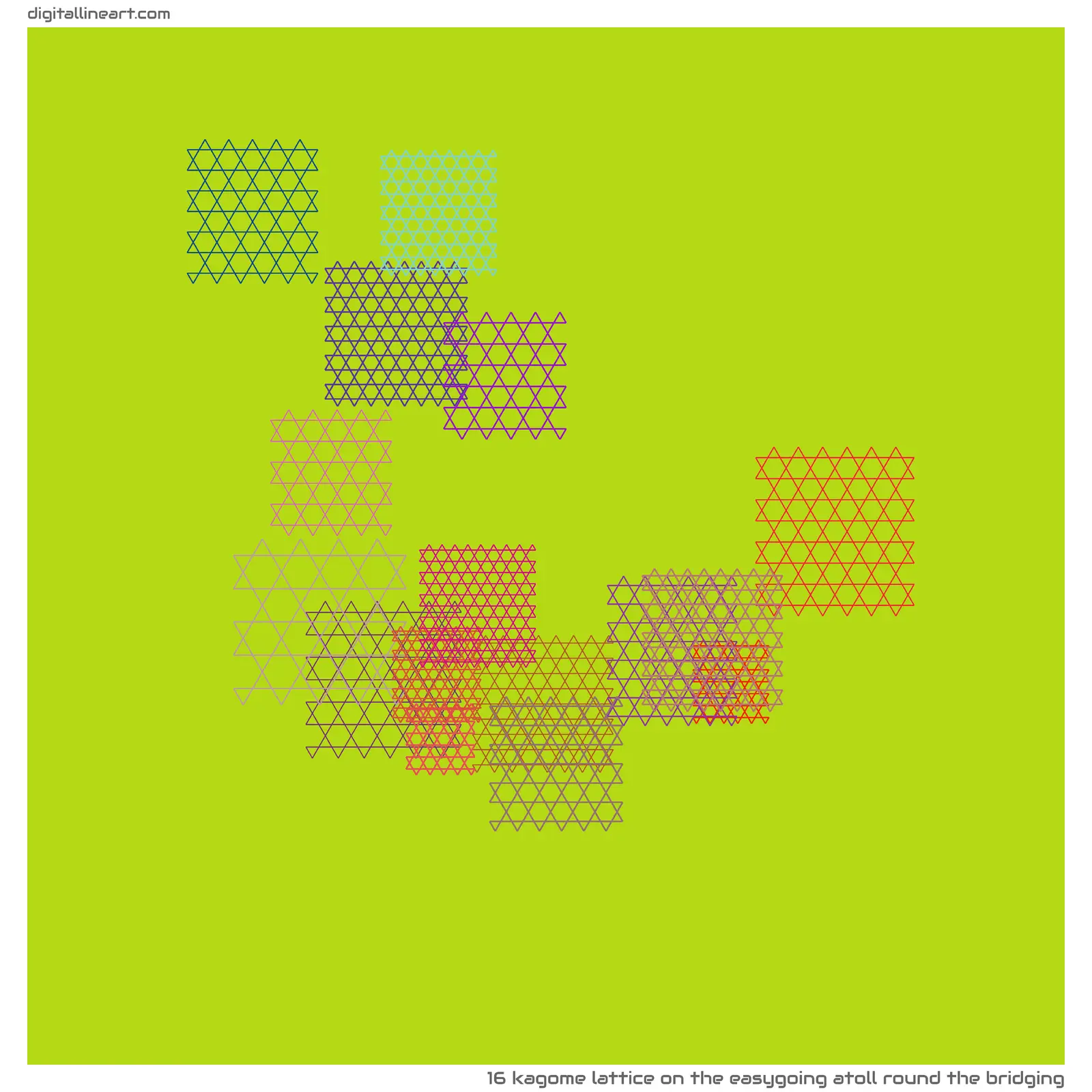 The Easygoing Atoll round the Bridging — Kagome Lattice, 16 elements