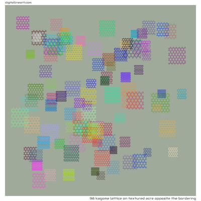 Textured Acre opposite the Bordering — Kagome Lattice, 98 elements