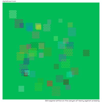 The Canyon of Tawny Against Pressing — Kagome Lattice, 50 elements