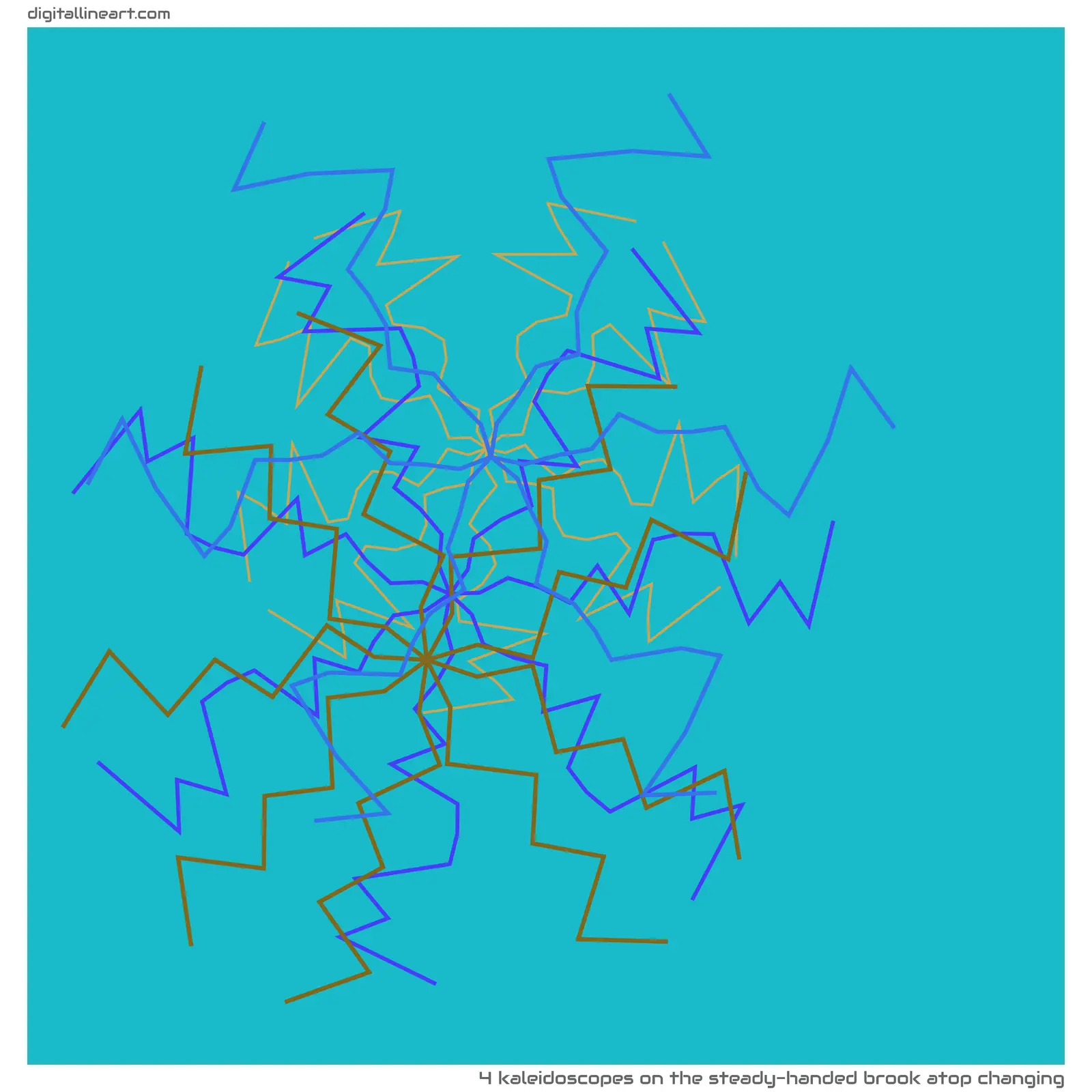 The Steady-handed Brook atop Changing — 4 kaleidoscopes