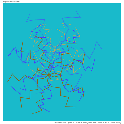 The Steady-handed Brook atop Changing — 4 kaleidoscopes