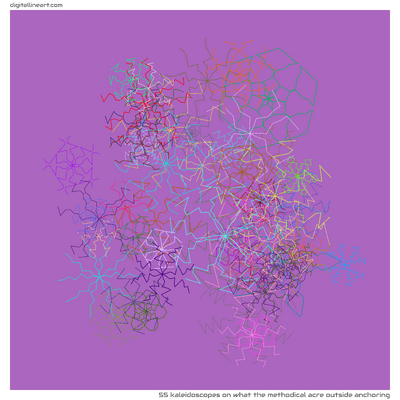What the Methodical Acre outside Anchoring — 55 kaleidoscopes