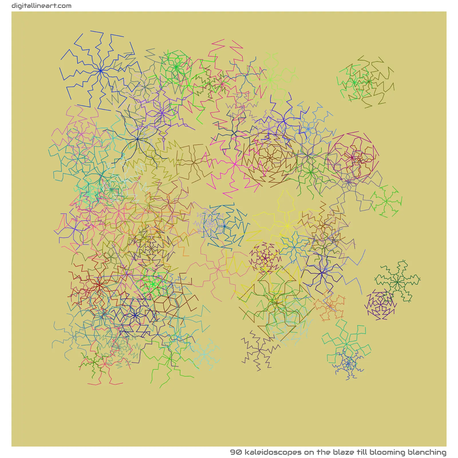 The Blaze till Blooming Blanching — 90 kaleidoscopes