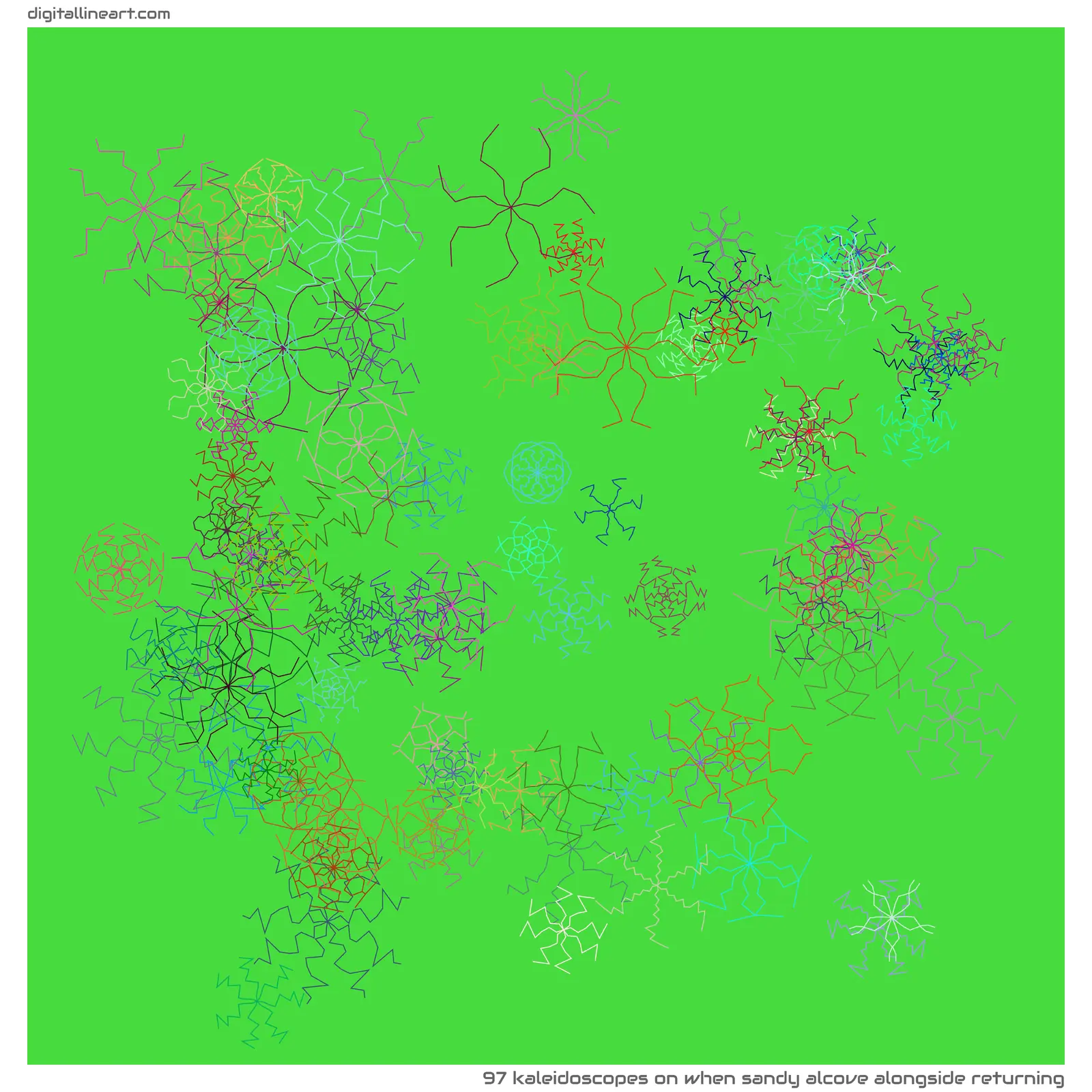 When Sandy Alcove alongside Returning — 97 kaleidoscopes
