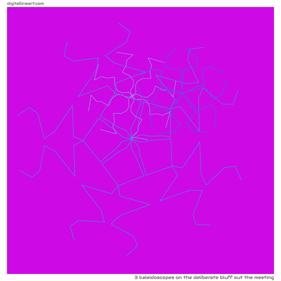 The Deliberate Bluff out the Meeting — 3 kaleidoscopes
