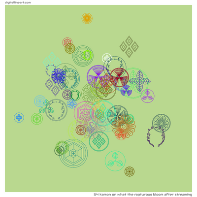 What the Rapturous Bloom after Streaming — Kamon, 54 elements