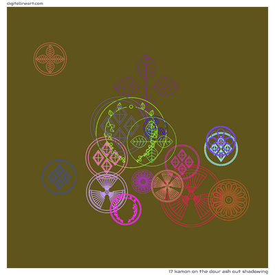 The Dour Ash out Shadowing — Kamon, 17 elements