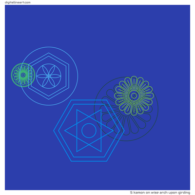 Wise Arch upon Girding — Kamon, 5 elements