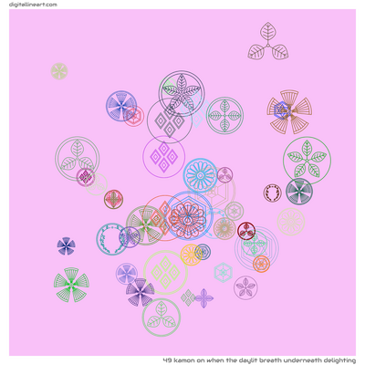 When the Daylit Breath underneath Delighting — Kamon, 49 elements