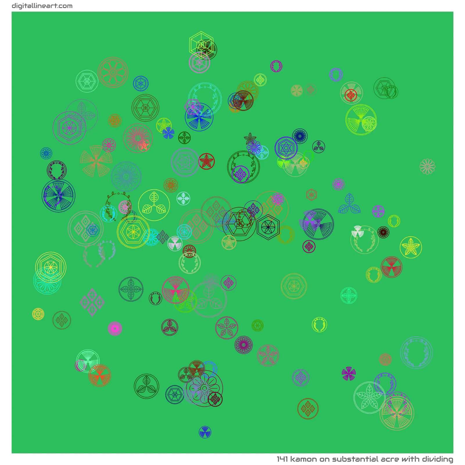 Substantial Acre with Dividing — Kamon, 141 elements