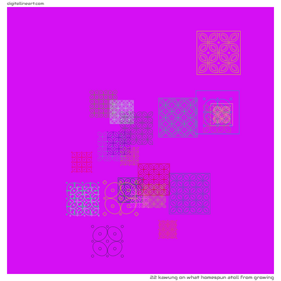 What Homespun Atoll from Growing — Kawung, 22 elements