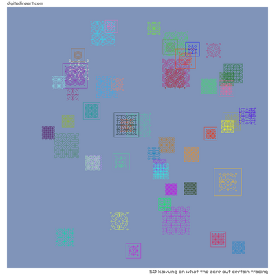 What the Acre out Certain Tracing — Kawung, 50 elements