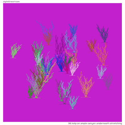 Ample Canyon underneath Stretching — Kelp, 36 elements